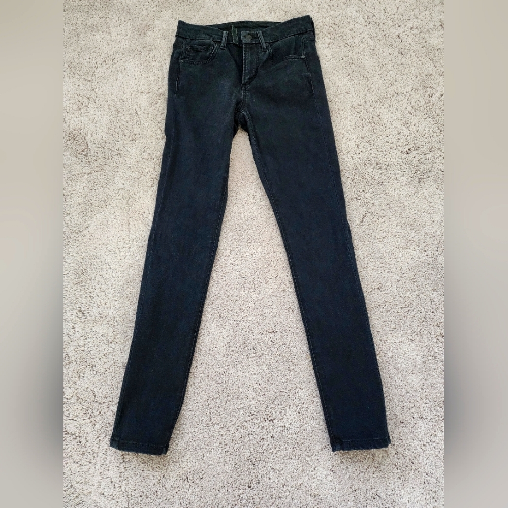 WOMENS JOE'S JEANS Washed Black THE FLAWLESS ICON MID RISE SKINNY ANKLE  Sz 25